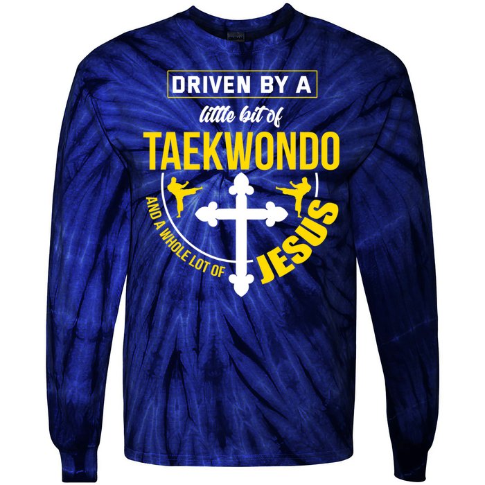 Taekwondo Jesus Martial Arts Christian Taekwondo Tie-Dye Long Sleeve Shirt