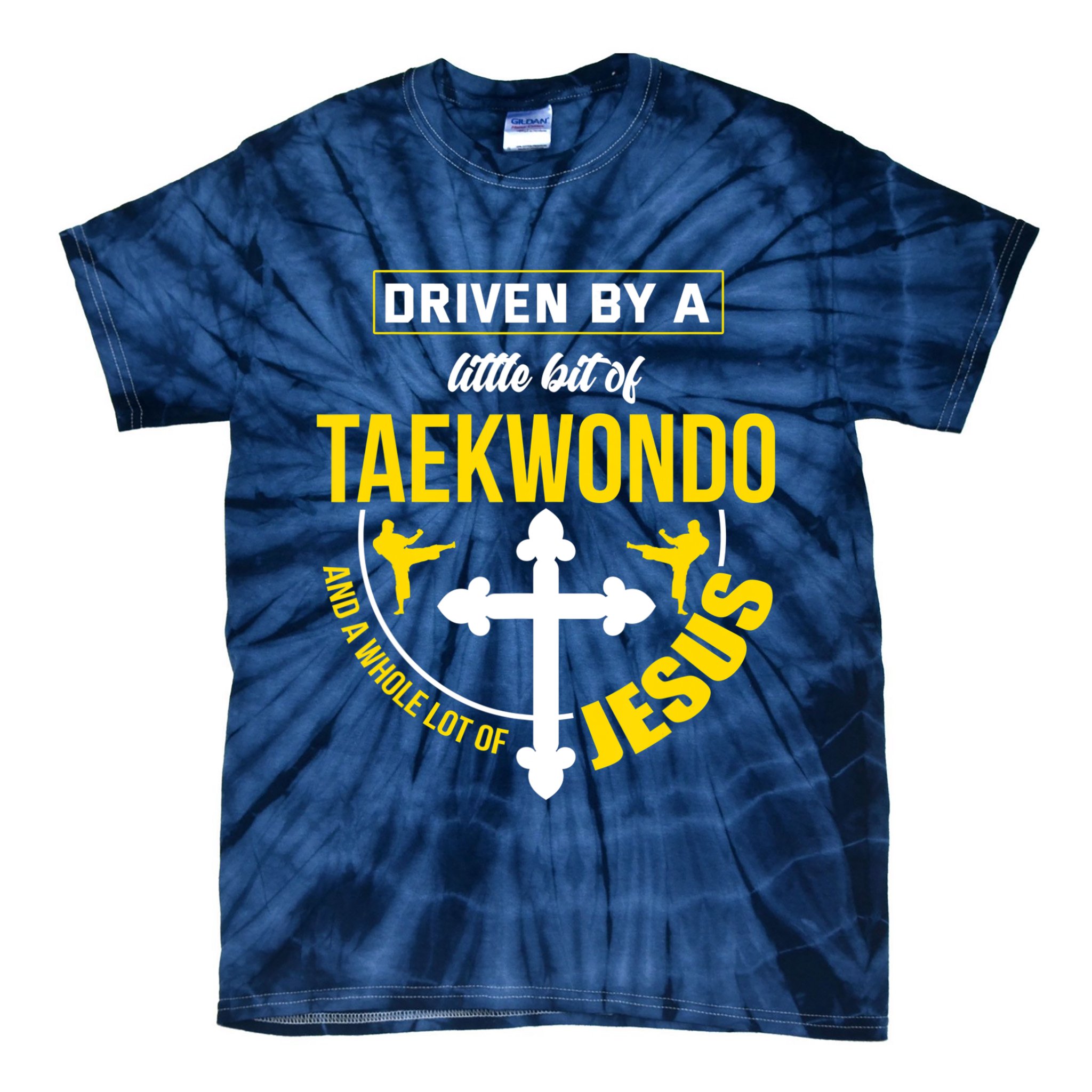 Taekwondo Jesus Martial Arts Christian Taekwondo Tie-Dye T-Shirt