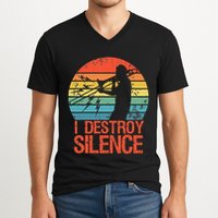 Trombone Jazz Musician Trombone Player V-Neck T-Shirt