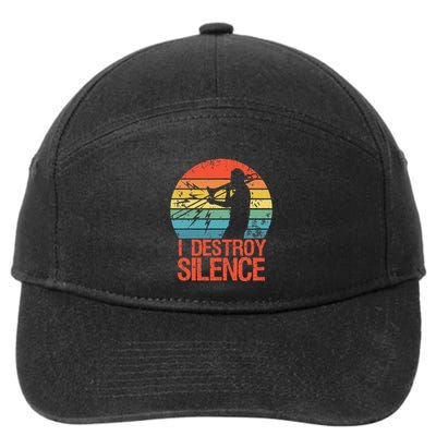 Trombone Jazz Musician Trombone Player 7-Panel Snapback Hat