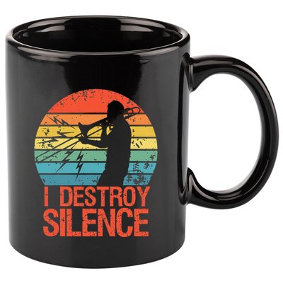 Trombone Jazz Musician Trombone Player 11oz C Handle Ceramic Mug