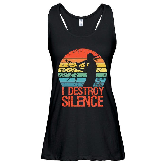 Trombone Jazz Musician Trombone Player Ladies Essential Flowy Tank