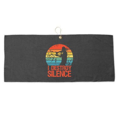 Trombone Jazz Musician Trombone Player Large Microfiber Waffle Golf Towel