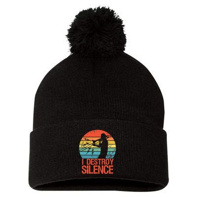 Trombone Jazz Musician Trombone Player Pom Pom 12in Knit Beanie