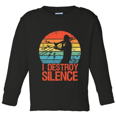 Trombone Jazz Musician Trombone Player Toddler Long Sleeve Shirt