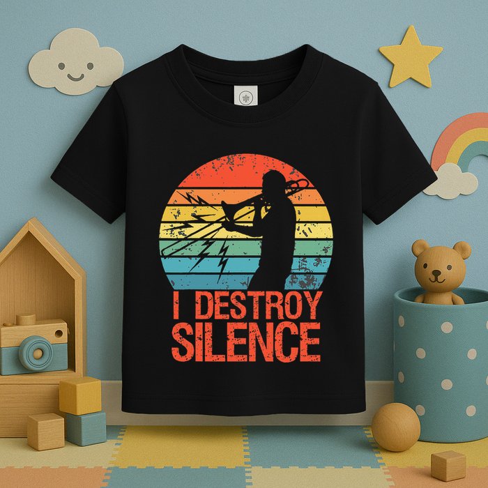 Trombone Jazz Musician Trombone Player Toddler T-Shirt
