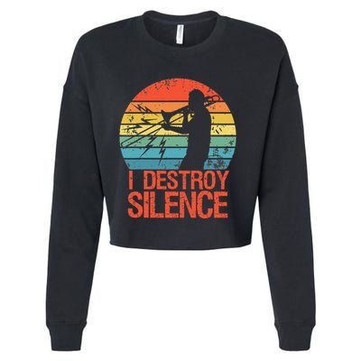 Trombone Jazz Musician Trombone Player Cropped Pullover Crew