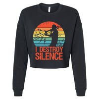 Trombone Jazz Musician Trombone Player Cropped Pullover Crew