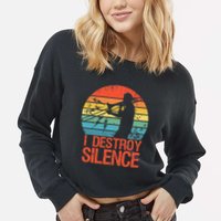 Trombone Jazz Musician Trombone Player Cropped Pullover Crew