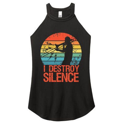 Trombone Jazz Musician Trombone Player Women's Perfect Tri Rocker Tank