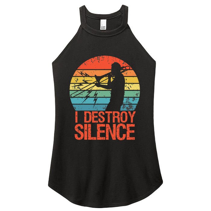 Trombone Jazz Musician Trombone Player Women's Perfect Tri Rocker Tank