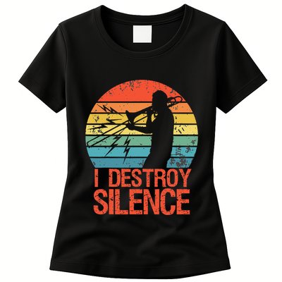 Trombone Jazz Musician Trombone Player Womens T-Shirt