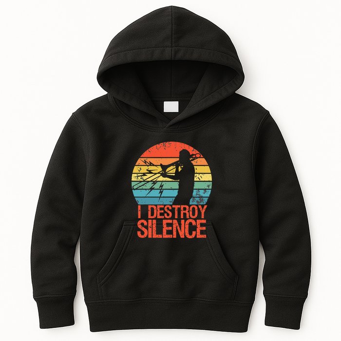 Trombone Jazz Musician Trombone Player Kids Hoodie