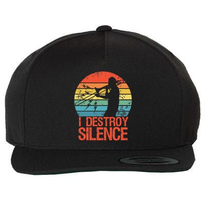 Trombone Jazz Musician Trombone Player Wool Snapback Cap
