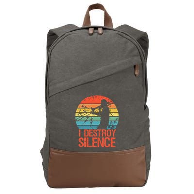 Trombone Jazz Musician Trombone Player Cotton Canvas Backpack