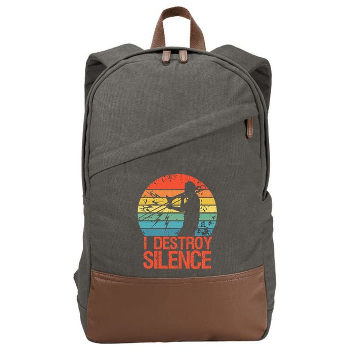 Trombone Jazz Musician Trombone Player Cotton Canvas Backpack