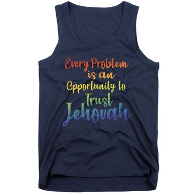 Trust Jehovah Message Jw Tank Top