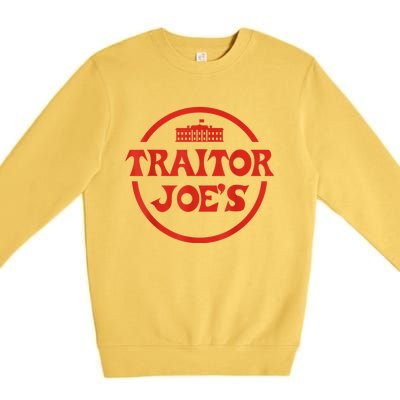 Traitor Joe's MAGA AntiBiden Funny Political Premium Crewneck Sweatshirt