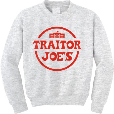 Traitor Joe's MAGA AntiBiden Funny Political Kids Sweatshirt