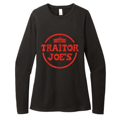 Traitor Joe's MAGA AntiBiden Funny Political Womens CVC Long Sleeve Shirt