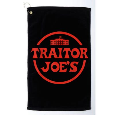 Traitor Joe's MAGA AntiBiden Funny Political Platinum Collection Golf Towel