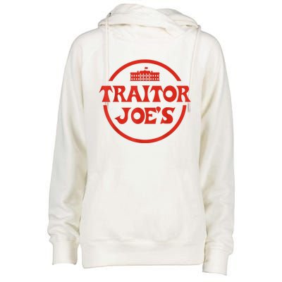 Traitor Joe's MAGA AntiBiden Funny Political Womens Funnel Neck Pullover Hood