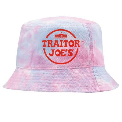 Traitor Joe's MAGA AntiBiden Funny Political Tie-Dyed Bucket Hat