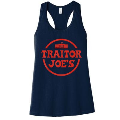 Traitor Joe's MAGA AntiBiden Funny Political Women's Racerback Tank