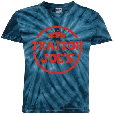 Traitor Joe's MAGA AntiBiden Funny Political Kids Tie-Dye T-Shirt