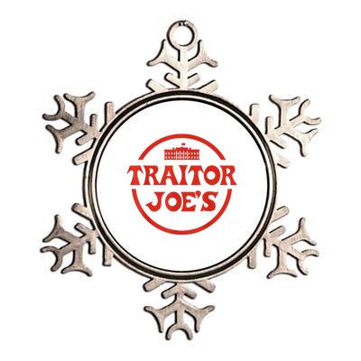 Traitor Joe's MAGA AntiBiden Funny Political Metallic Star Ornament