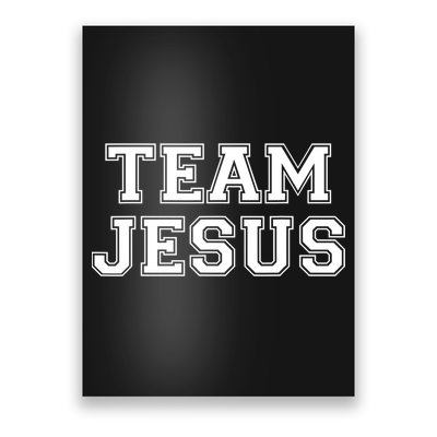 Team Jesus Men Women Fun Christian Poster