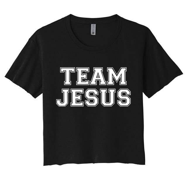 Team Jesus Men Women Fun Christian Crop Top
