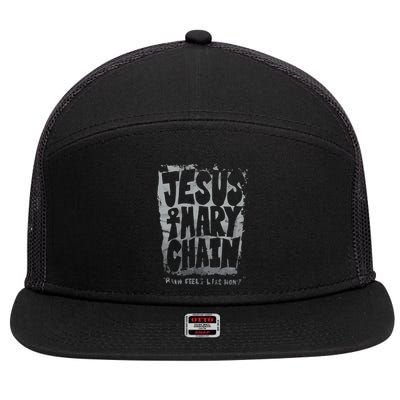 The Jesus Mary Chain 7 Panel Mesh Trucker Snapback Hat