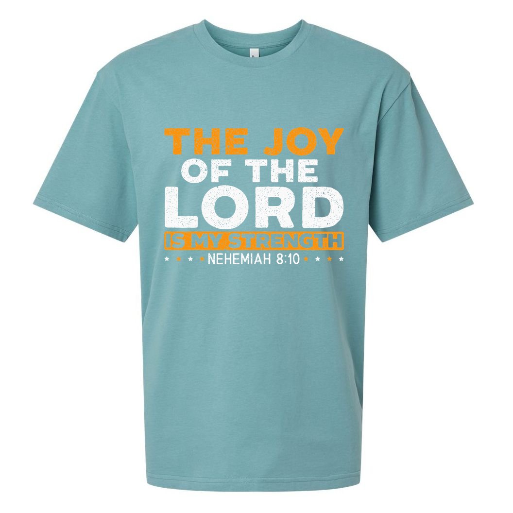 The Joy Of The Lord Is My Strength Christian Believer Sueded Cloud Jersey T-Shirt
