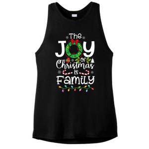 The Joy Of Christmas Is Family Xmas Family Ladies PosiCharge Tri-Blend Wicking Tank