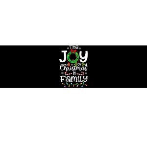 The Joy Of Christmas Is Family Xmas Family Bumper Sticker