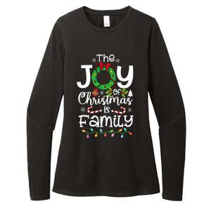 The Joy Of Christmas Is Family Xmas Family Womens CVC Long Sleeve Shirt