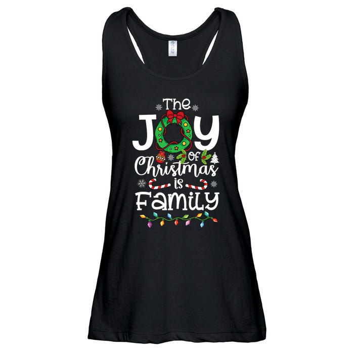 The Joy Of Christmas Is Family Xmas Family Ladies Essential Flowy Tank