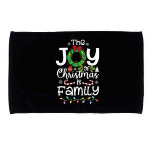 The Joy Of Christmas Is Family Xmas Family Microfiber Hand Towel