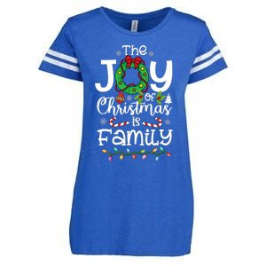 The Joy Of Christmas Is Family Xmas Family Enza Ladies Jersey Football T-Shirt