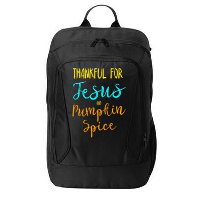 Thankful Jesus Pumpkin Spice Thanksgiving Pajamas Top Ladies City Backpack