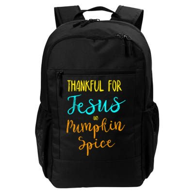 Thankful Jesus Pumpkin Spice Thanksgiving Pajamas Top Ladies Daily Commute Backpack