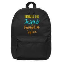 Thankful Jesus Pumpkin Spice Thanksgiving Pajamas Top Ladies 16 in Basic Backpack