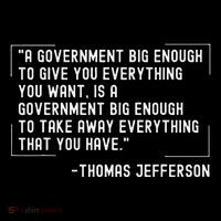 Thomas Jefferson Quote A Government Big Enough Liberty Ladies Essential Flowy Tank