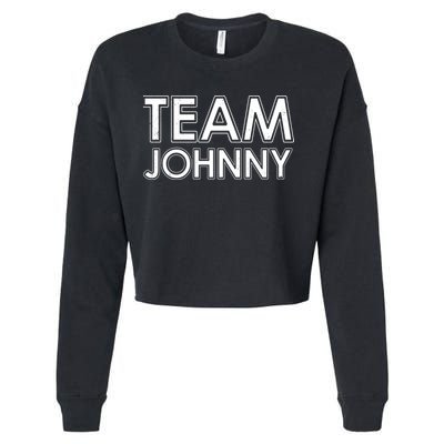 Team Johnny Retro Cropped Pullover Crew