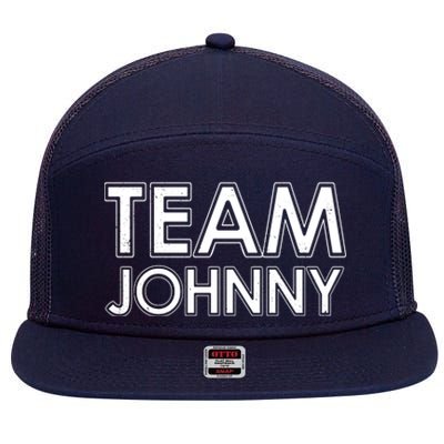 Team Johnny Retro 7 Panel Mesh Trucker Snapback Hat