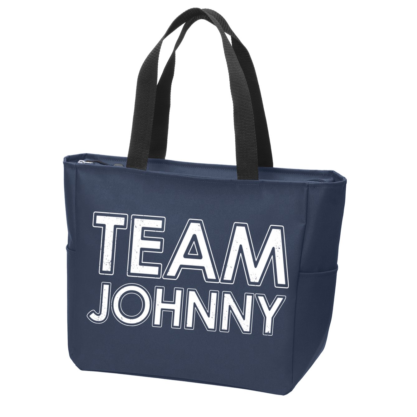 Team Johnny Retro Zip Tote Bag