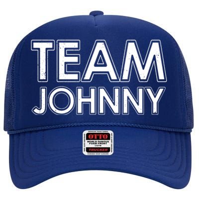 Team Johnny Retro High Crown Mesh Back Trucker Hat