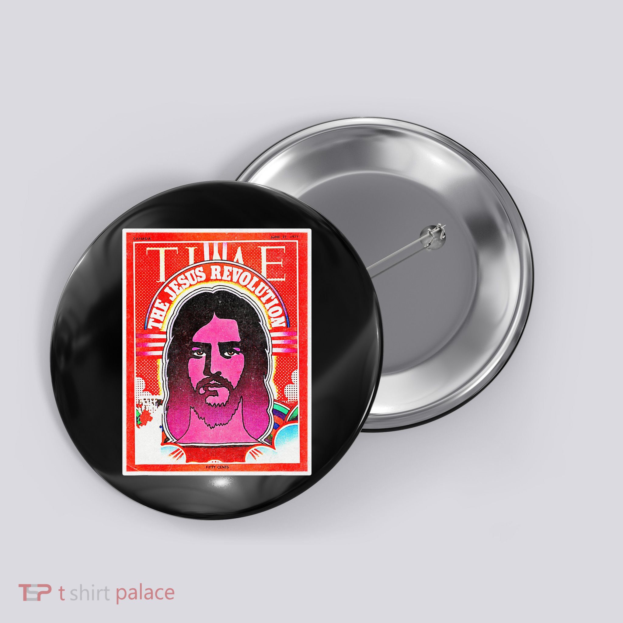 The Jesus Revolution Retro Vintage Christian Revival 70s 60s Button