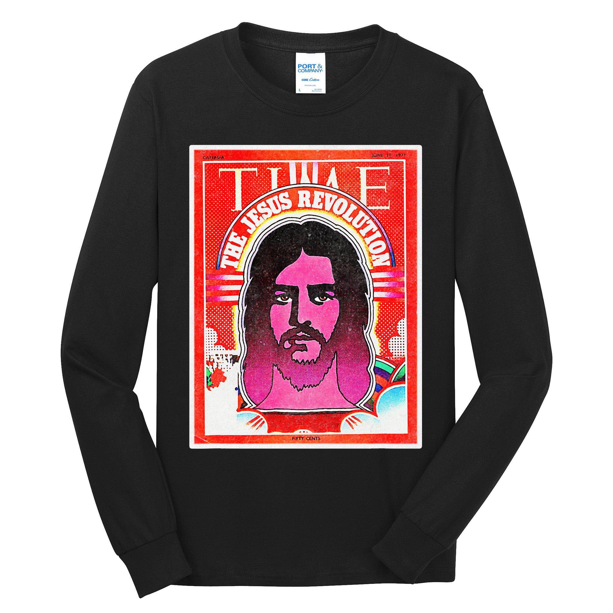 The Jesus Revolution Retro Vintage Christian Revival 70s 60s Tall Long Sleeve T-Shirt